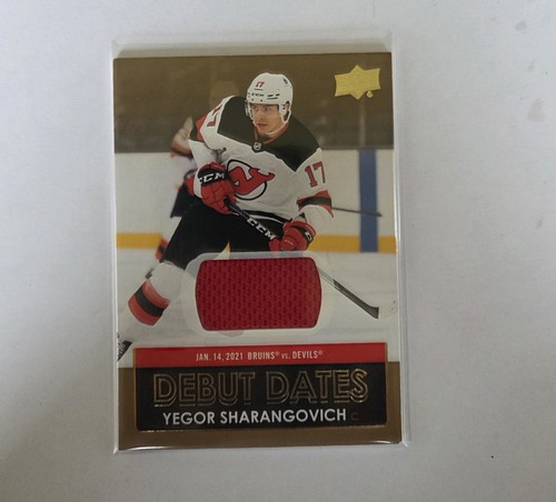 2021-22 Upper Deck Debut Dates Jerseys Yegor Sharangovich #DD-21