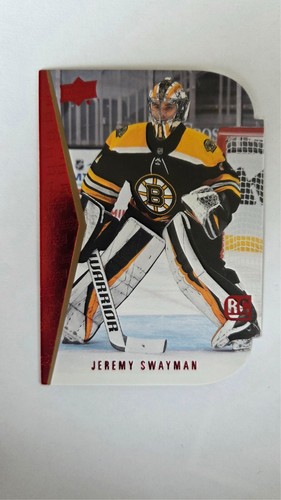 2021-22 UD Series 1 Jeremy Swayman 94-95 Die-Cut Rookie Card