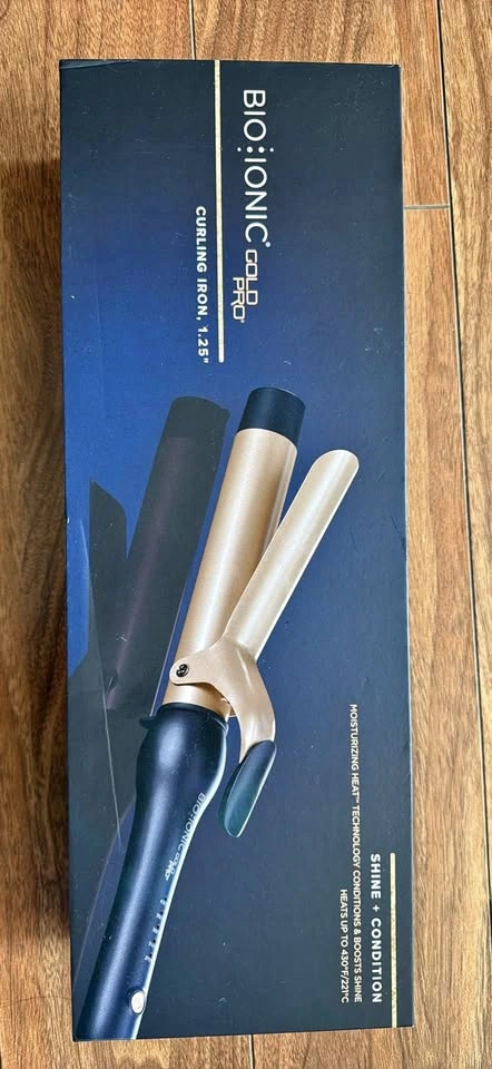 Bio Ionic Gold Pro Curling Iron, 1.25
