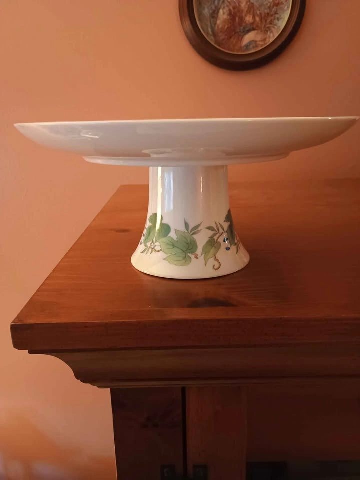 Vintage Morning Glory by Eda Mann Cake Plate Pedestal Dish - photo 2
