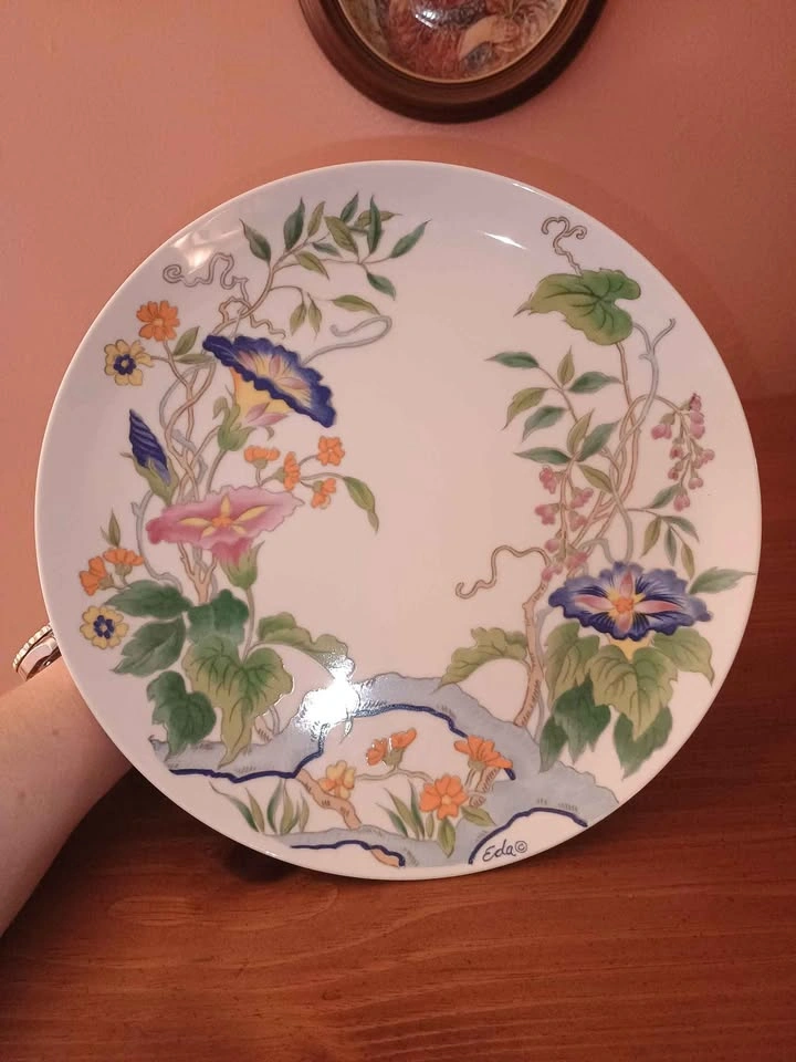 Vintage Morning Glory by Eda Mann Cake Plate Pedestal Dish - photo 3
