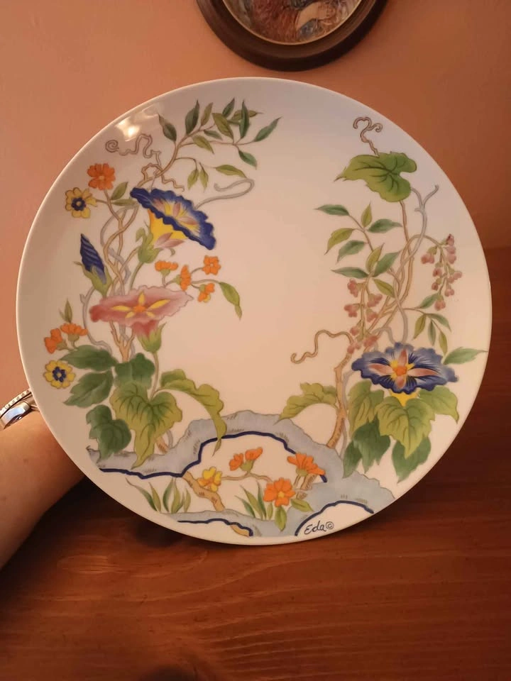 Vintage Morning Glory by Eda Mann Cake Plate Pedestal Dish - photo 4