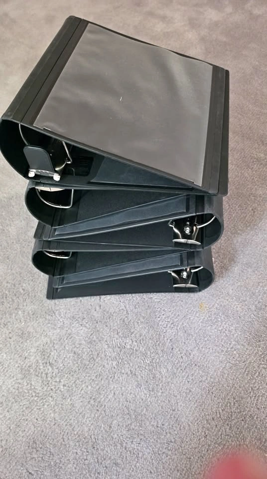 Black Staples Binders - Set of 5