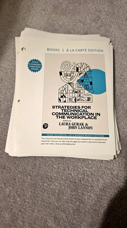 Strategies for Technical Communication in the Workplace 4th Ed