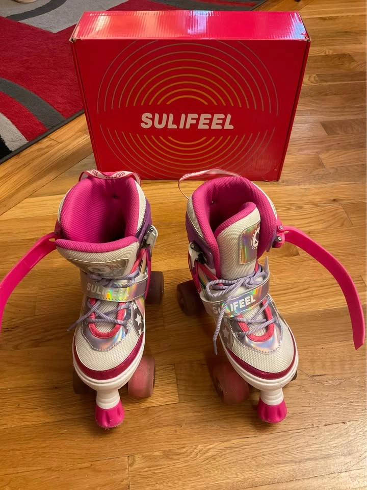 Sulifeel Adjustable Roller Skates Rainbow - Medium (13-3) - photo 3