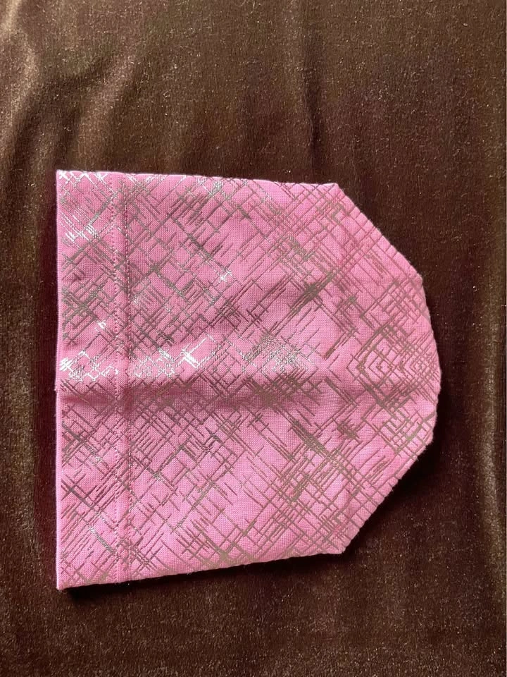 Little Girl - Toddler Pink Patterned Cotton Hat Beanie Size 3