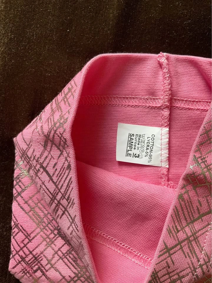 Little Girl - Toddler Pink Patterned Cotton Hat Beanie Size 3 - photo 3