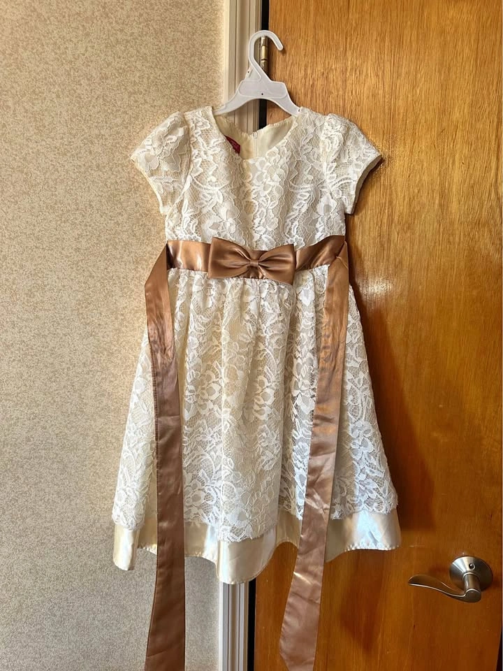 Princess Faith Lace Dress for Girls - Size 8