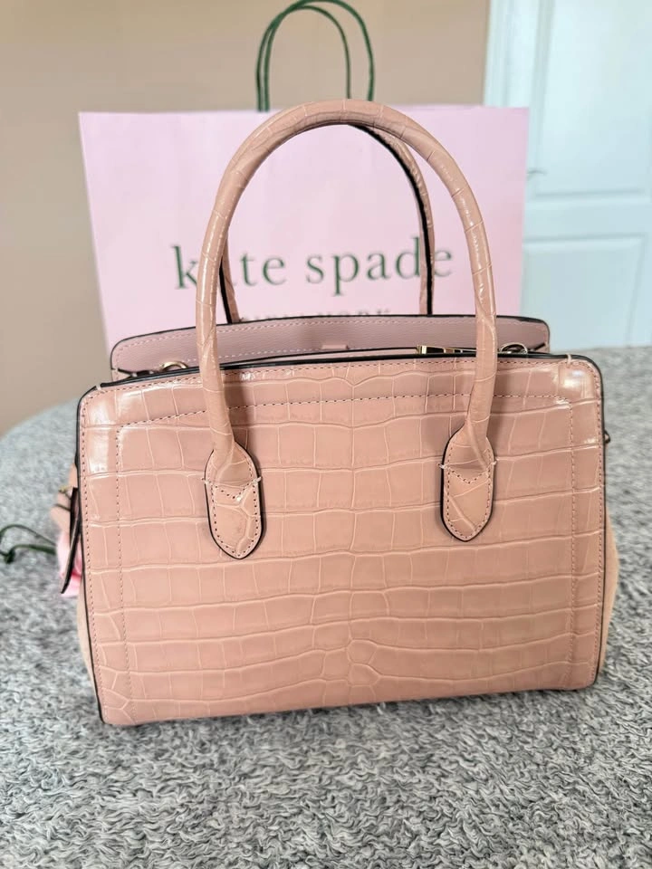 Kate Spade New York Knott Croc-Embossed Medium Satchel - photo 2