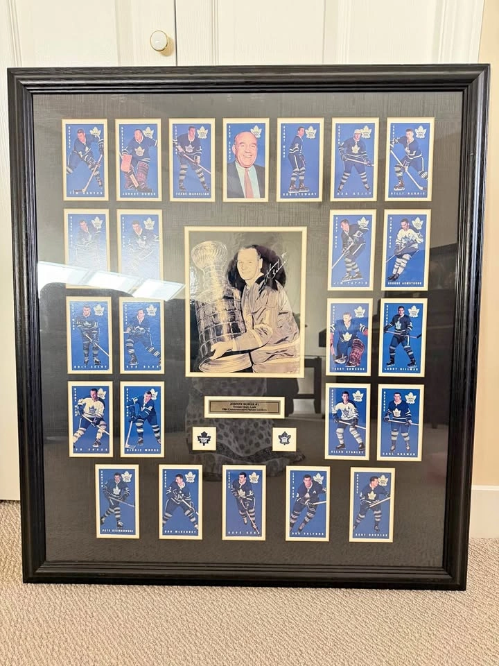 Toronto Maple Leafs 1964 Stanley Cup Signed Display - COA