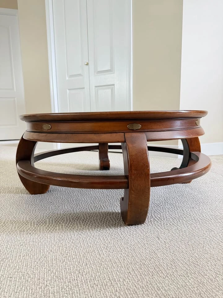 Gordon’s Fine Furniture Vintage Burl Wood Round Coffee Table – 3 - photo 2
