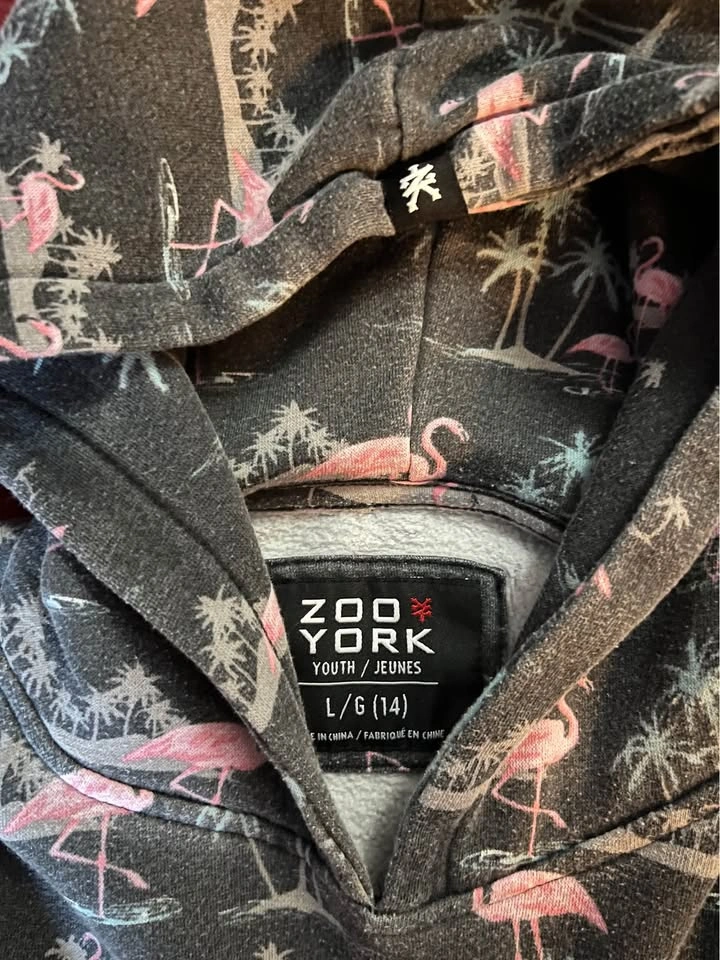 Zoo York Flamingo Print Youth Large Hoodie - photo 2