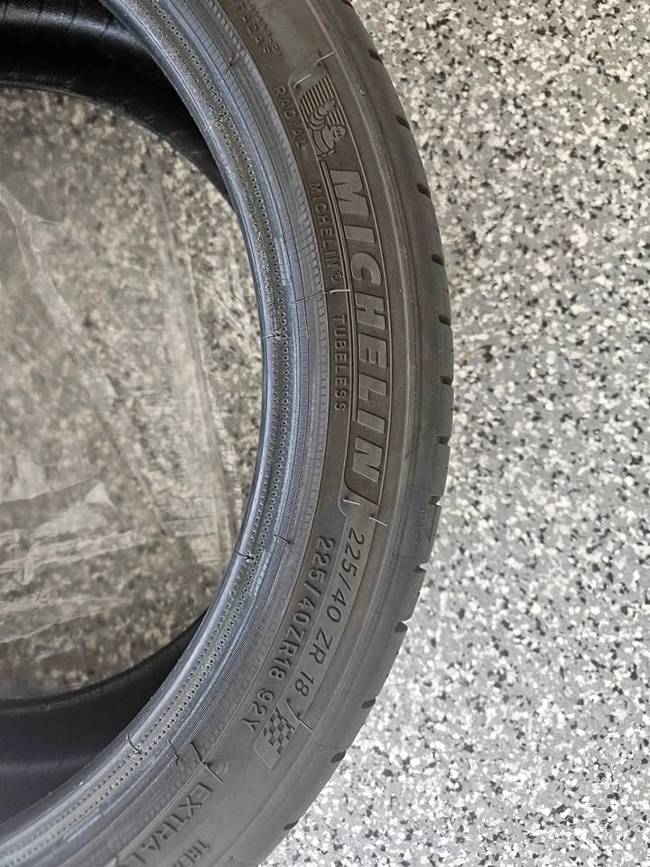 2 Michelin Tires 225/40 ZR18 – $50 for Both