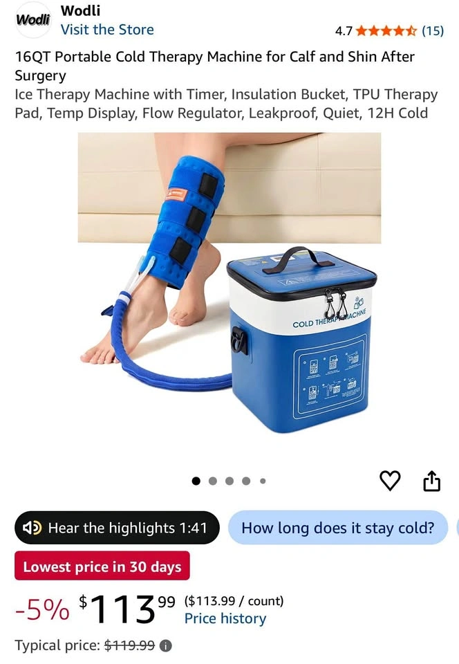 16QT Portable Cold Therapy Machine