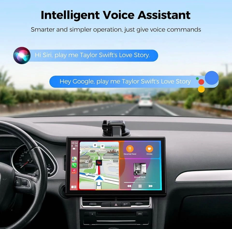 7" Wireless CarPlay Screen with Magnetic Mount & Android Auto - photo 4
