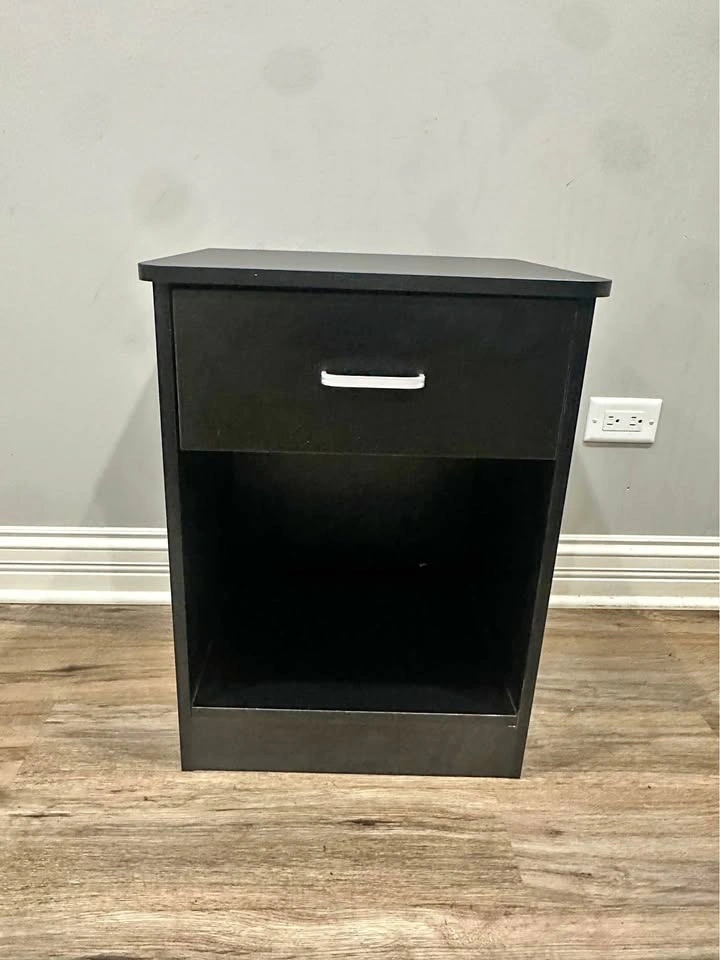 Black Storage Cabinet / Nightstand