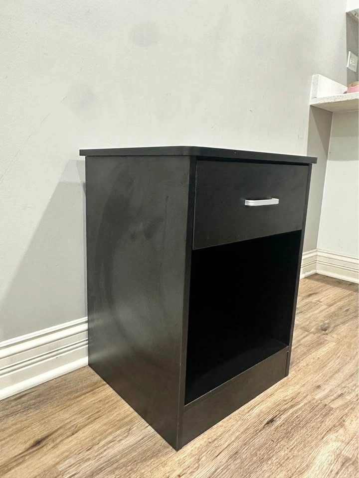 Black Storage Cabinet / Nightstand - photo 2