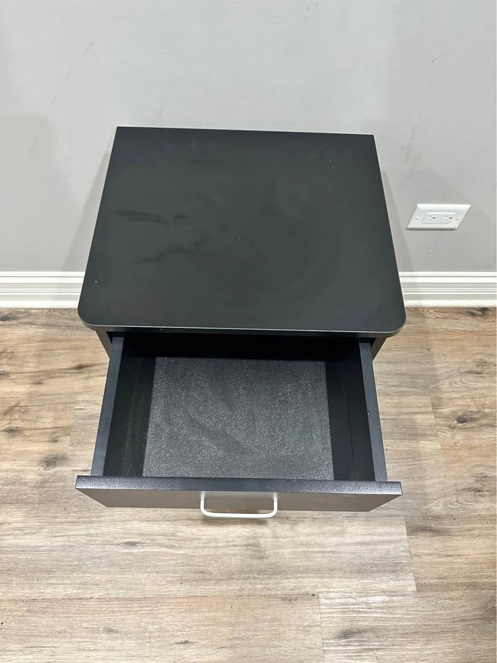 Black Storage Cabinet / Nightstand - photo 4