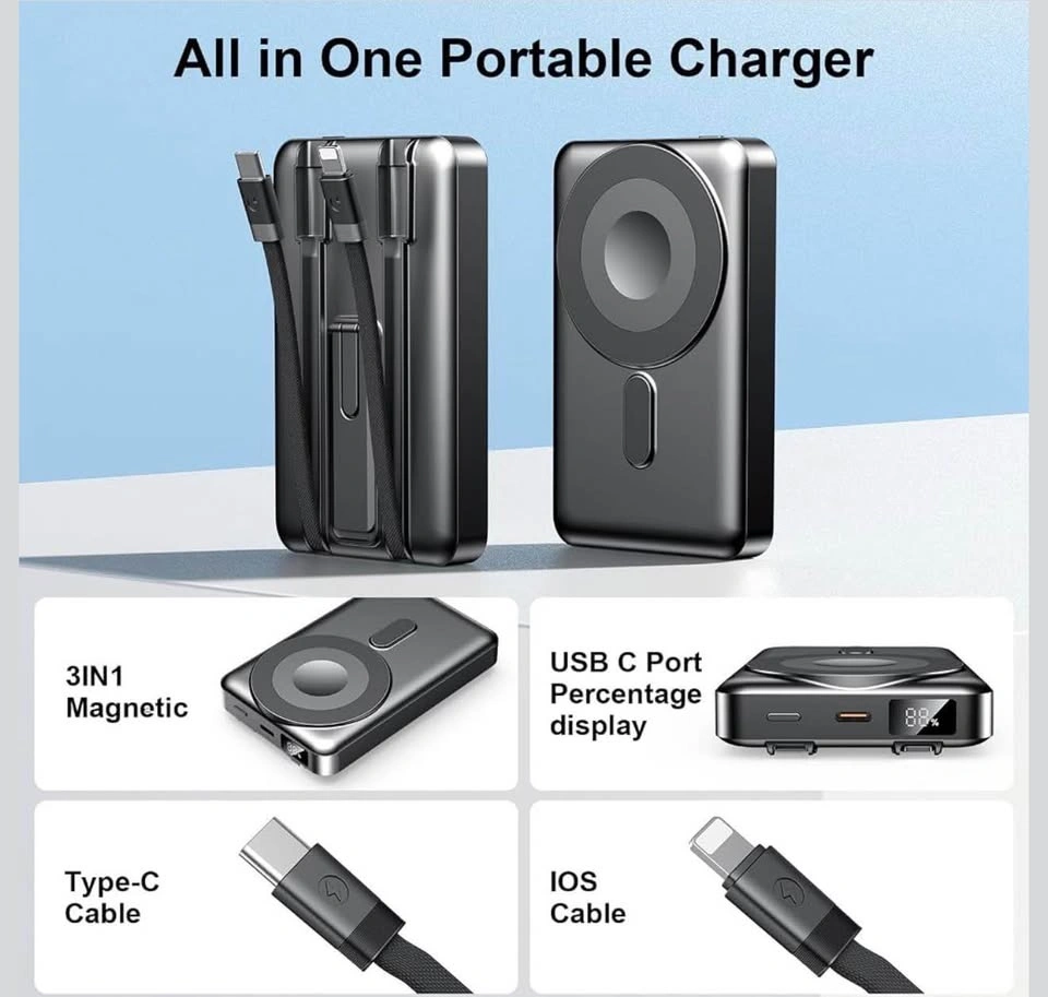 New MagSafe Portable Charger, 10000mAh Power Bank - photo 2