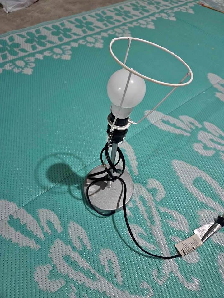 Lamp without shade