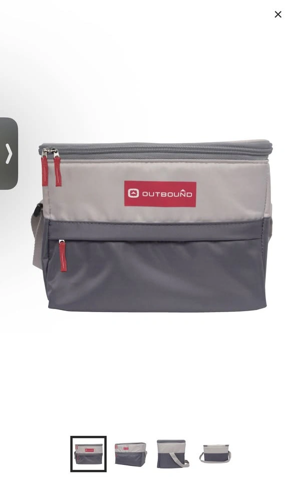 (2) Outbound 12-Can Soft Cooler With Hard Liner, Grey - photo 2
