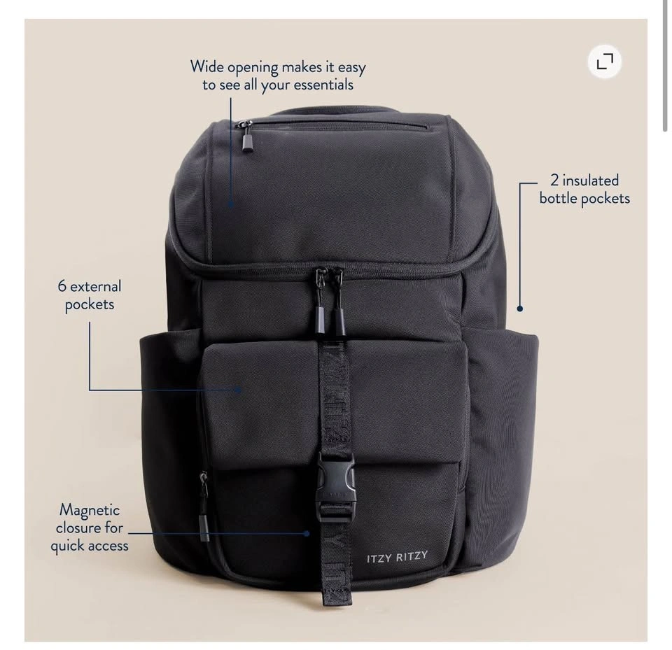 Itzy Ritzy Belong Bucket Backpack™ Black - photo 3