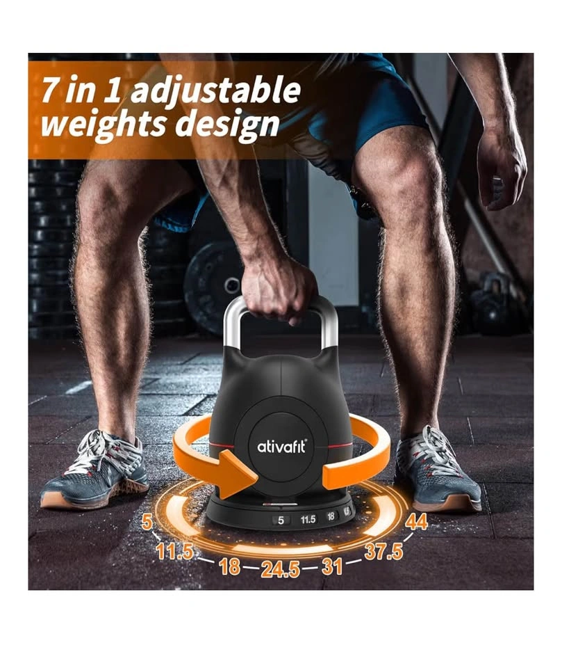 Ativafit 7 in 1 Adjustable Kettlebell 5-44lbs - photo 2