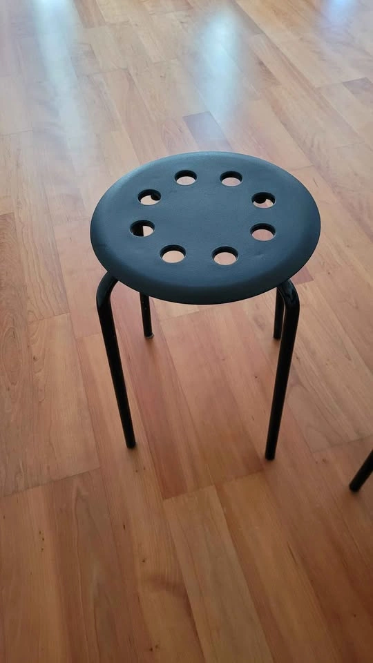 Stackable Metal Stools / Accent Stools (Set of 2) - photo 2