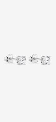 .6 Carat Diamond and White Gold Earrings
