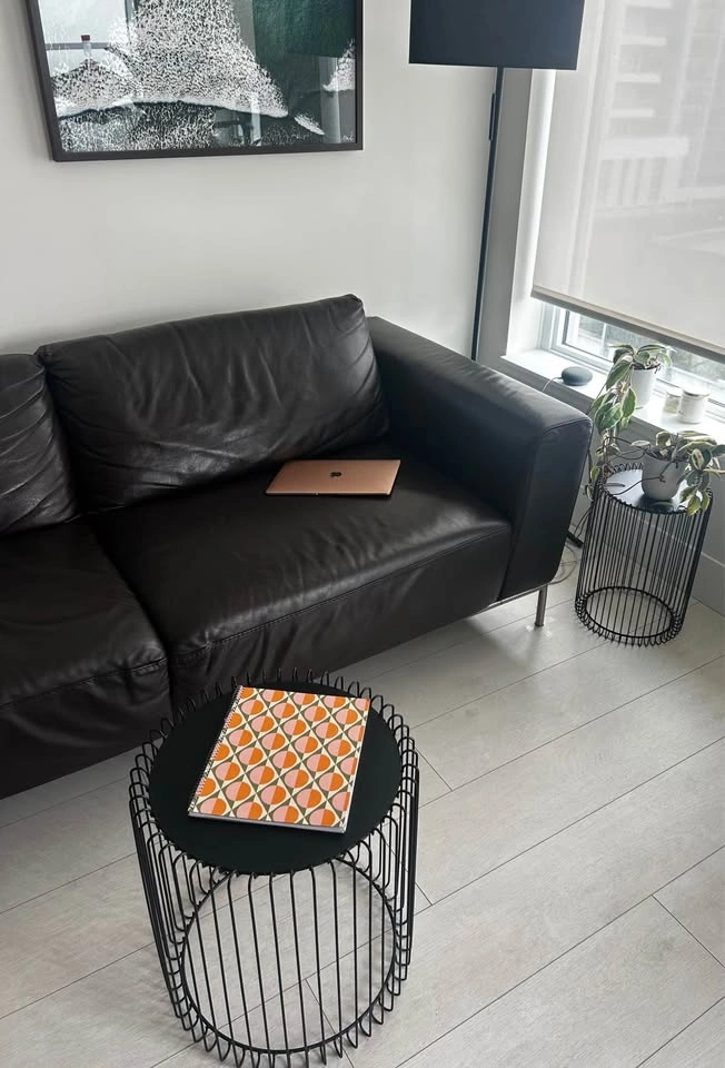 Wire Nesting Side Tables – Black, Set of 2 - photo 2