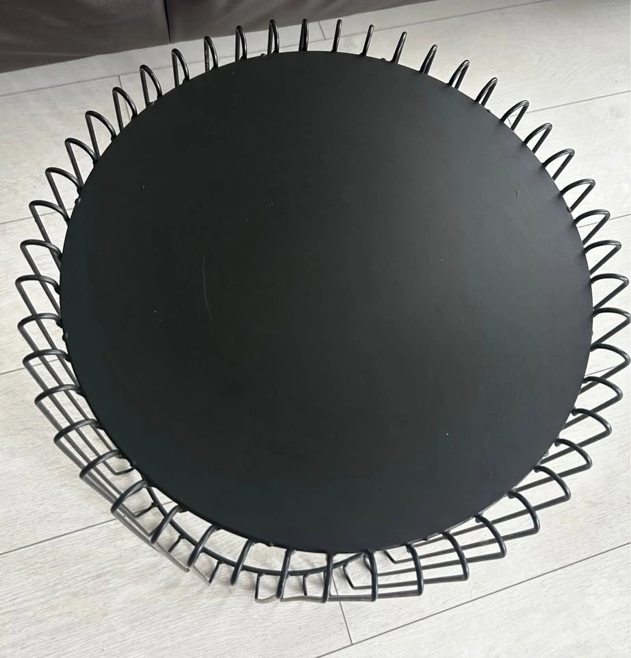 Wire Nesting Side Tables – Black, Set of 2 - photo 4