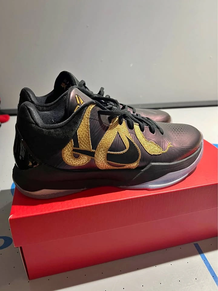 Nike Kobe V Protro Eggplant Metallic Gold