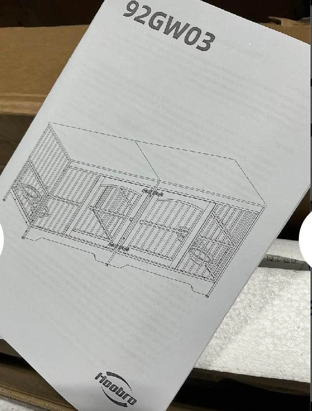 Extra-Large Double Dog Crate Furniture / TV Stand - New - photo 2