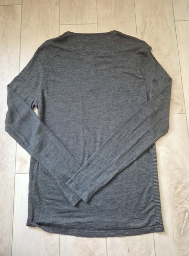John Varvatos USA Luxe Henley Mens M Gray Black Striped NWT - photo 5