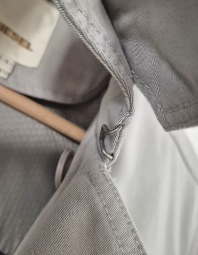 Vintage Diesel Trench Coat Mens Large Grey Belted Mac Coat - photo 4