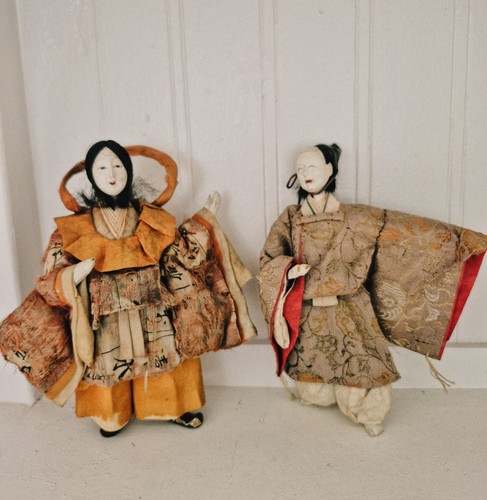 8 Antique Japanese Hina Ningyo Dolls Meiji Era 1900 - photo 5