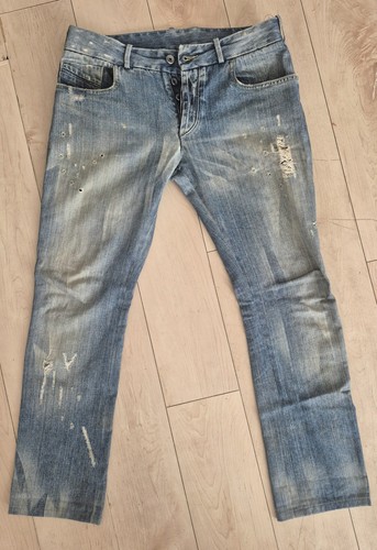 Diesel Black Gold Pairon Jeans Mens 32 Low Rise Slim Distressed