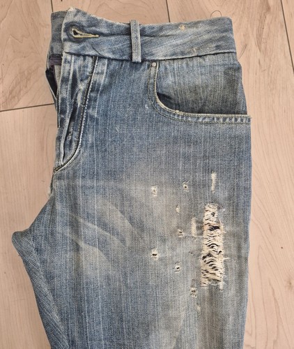 Diesel Black Gold Pairon Jeans Mens 32 Low Rise Slim Distressed - photo 3