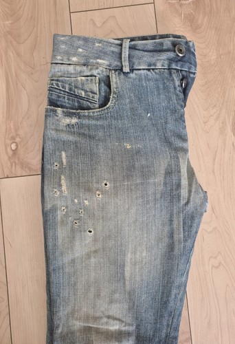 Diesel Black Gold Pairon Jeans Mens 32 Low Rise Slim Distressed - photo 4