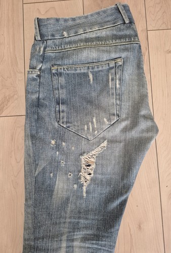 Diesel Black Gold Pairon Jeans Mens 32 Low Rise Slim Distressed - photo 5