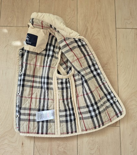 Burberry Kids Diamond Quilted Jacket Beige Nova Check Size 2 - photo 2