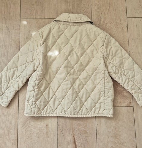 Burberry Kids Diamond Quilted Jacket Beige Nova Check Size 2 - photo 3