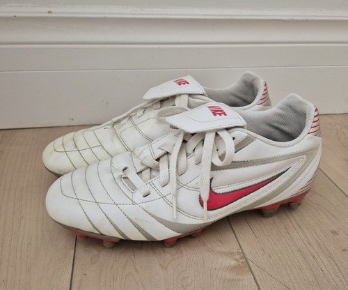 Nike Total 90 Shoot II FG Soccer Cleats White Red Mens US 9