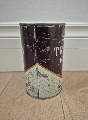 Vintage Royal Triton 10-30 Motor Oil Can FULL Imperial Quart - photo 2