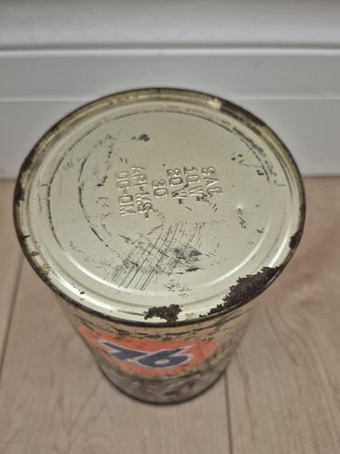 Vintage Super-Royal Triton Motor Oil Can FULL Quart Union 76 - photo 5