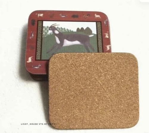 Jason Farmyard Friends Coasters Set of 6 Vintage - photo 3