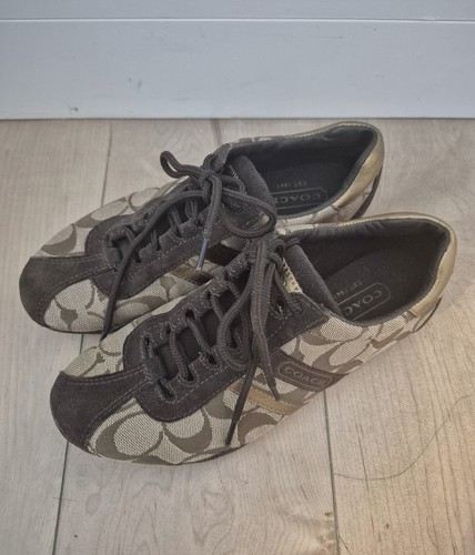 COACH Katelyn Q170 Signature C Sneakers Womens 5M Khaki Brown - photo 3