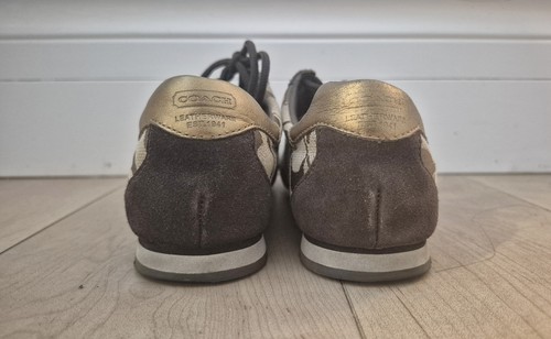 COACH Katelyn Q170 Signature C Sneakers Womens 5M Khaki Brown - photo 5