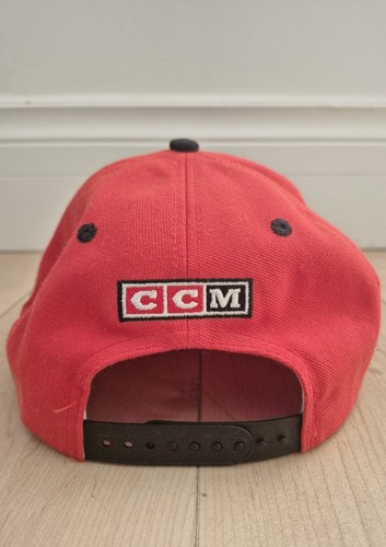 Calgary Flames CCM ProLid Snapback Cap Red Black Script - photo 4
