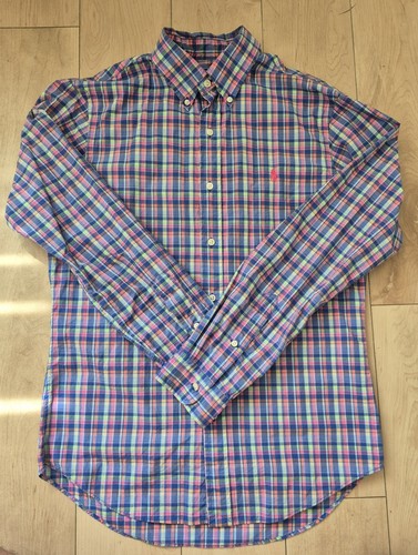 Polo Ralph Lauren Mens Slim Fit Plaid Madras Button Down Shirt - photo 3